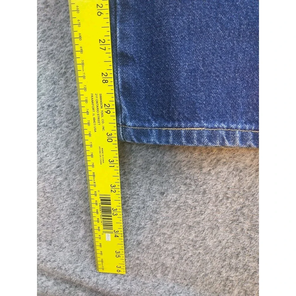 Wrangler Authentics Mens Straight Leg Blue Denim Jeans 34x30 96501MR Cotton